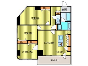 トミイビル宮の森№77の物件間取画像